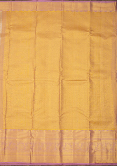 Lavender Zariwork Pure Silk Saree-Koskii