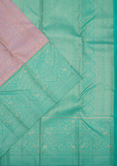 Lavender Zariwork Pure Silk Saree
