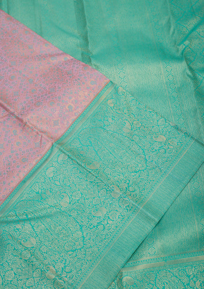 Lavender Zariwork Pure Silk Saree