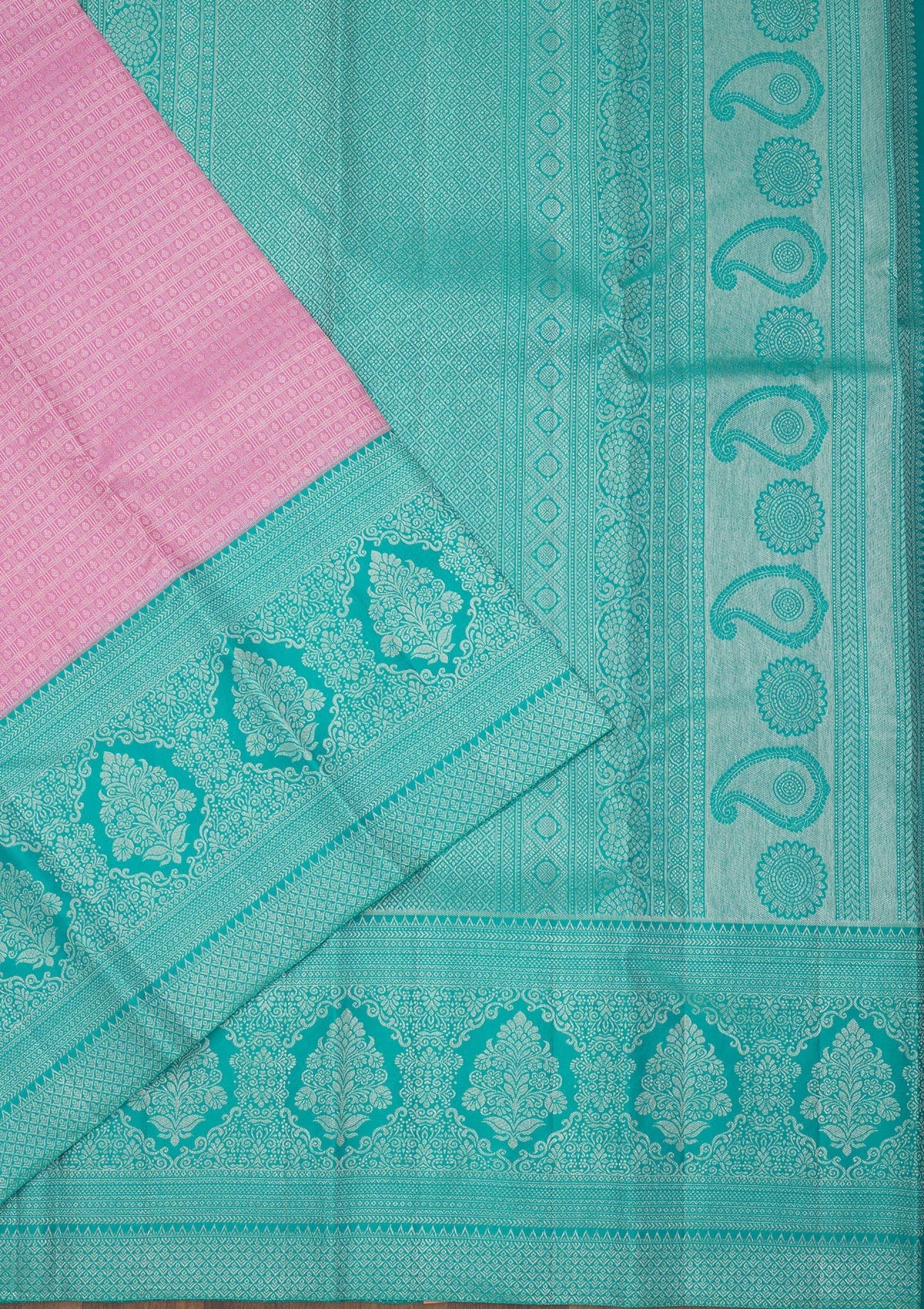 Lavender Zariwork Pure Silk Saree-Koskii