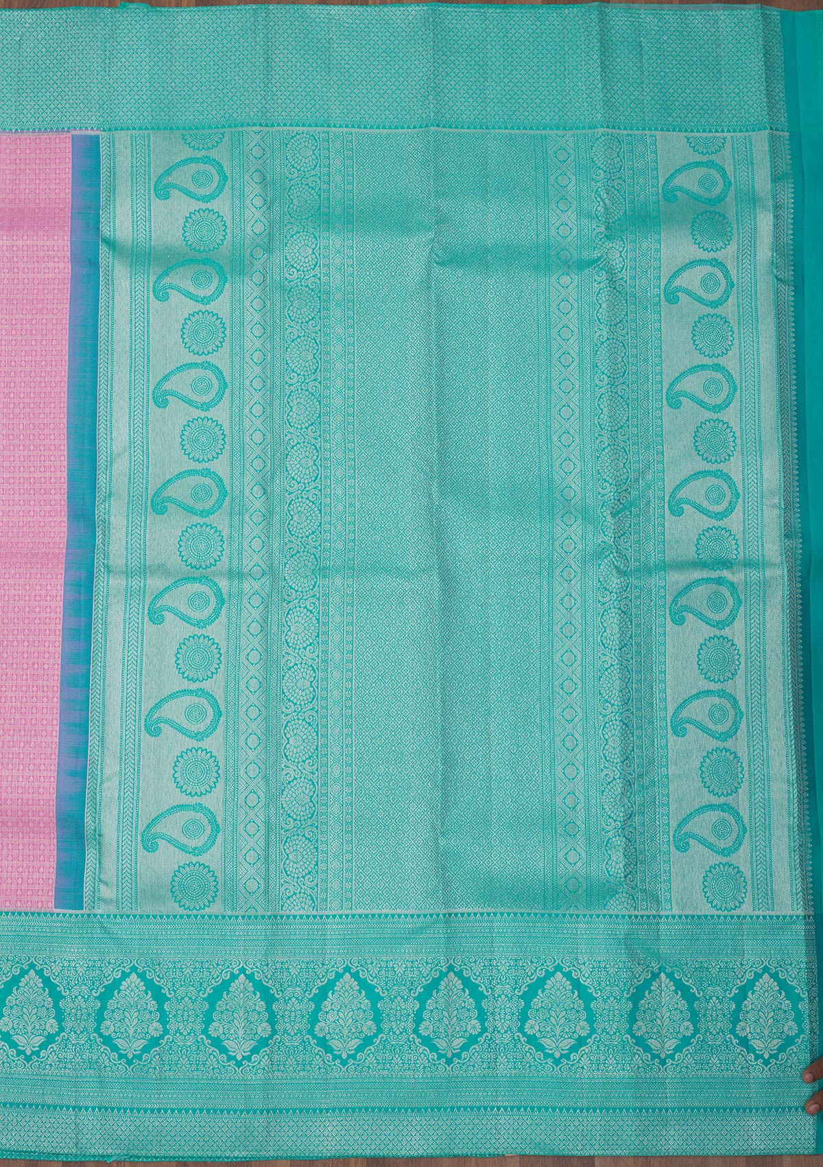 Lavender Zariwork Pure Silk Saree-Koskii