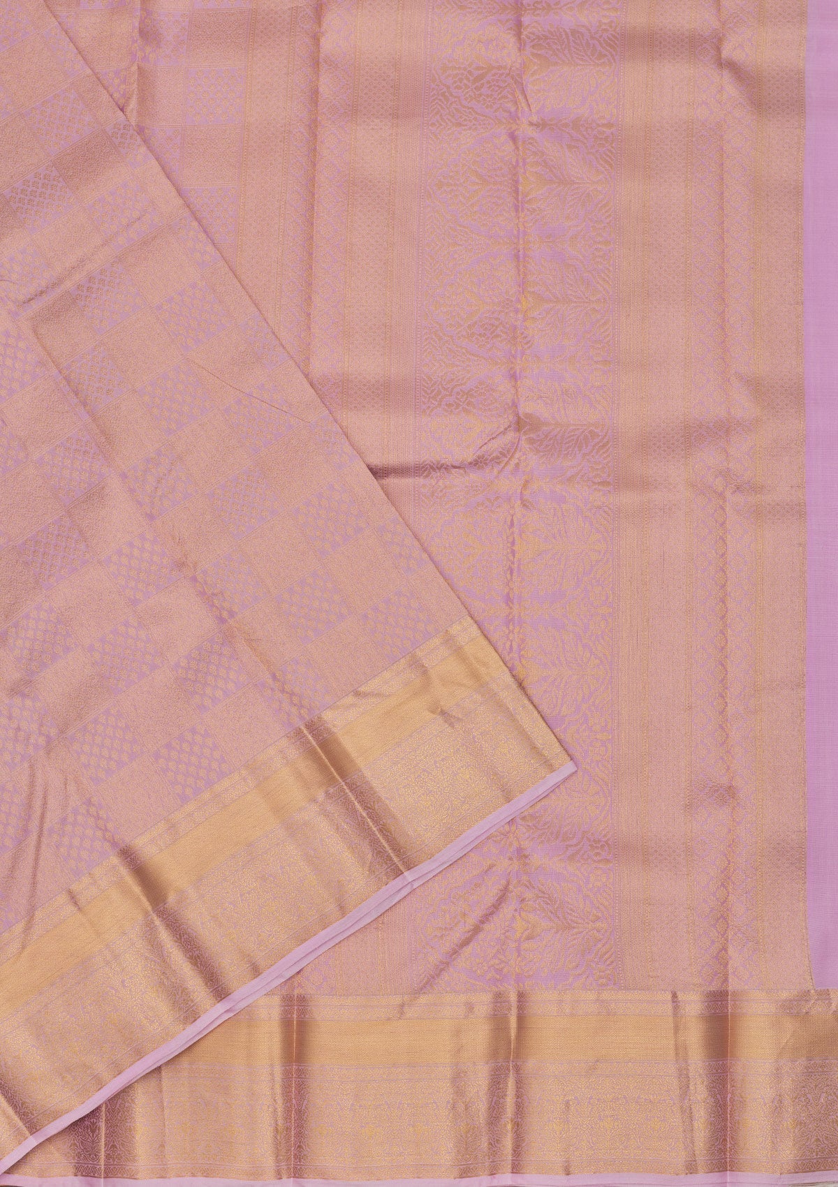 Lavender Zariwork Pure Silk Saree