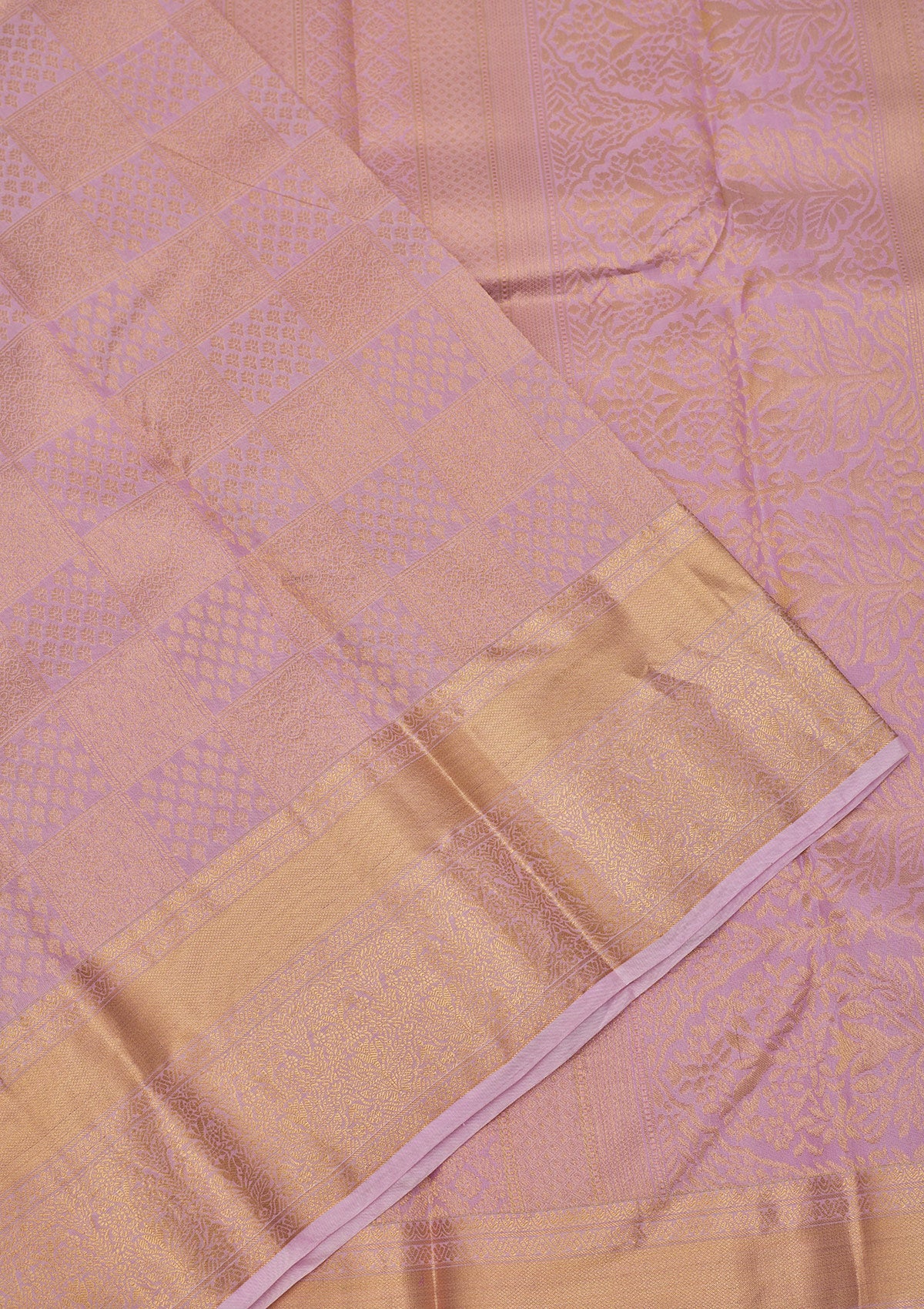 Lavender Zariwork Pure Silk Saree