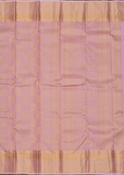 Lavender Zariwork Pure Silk Saree