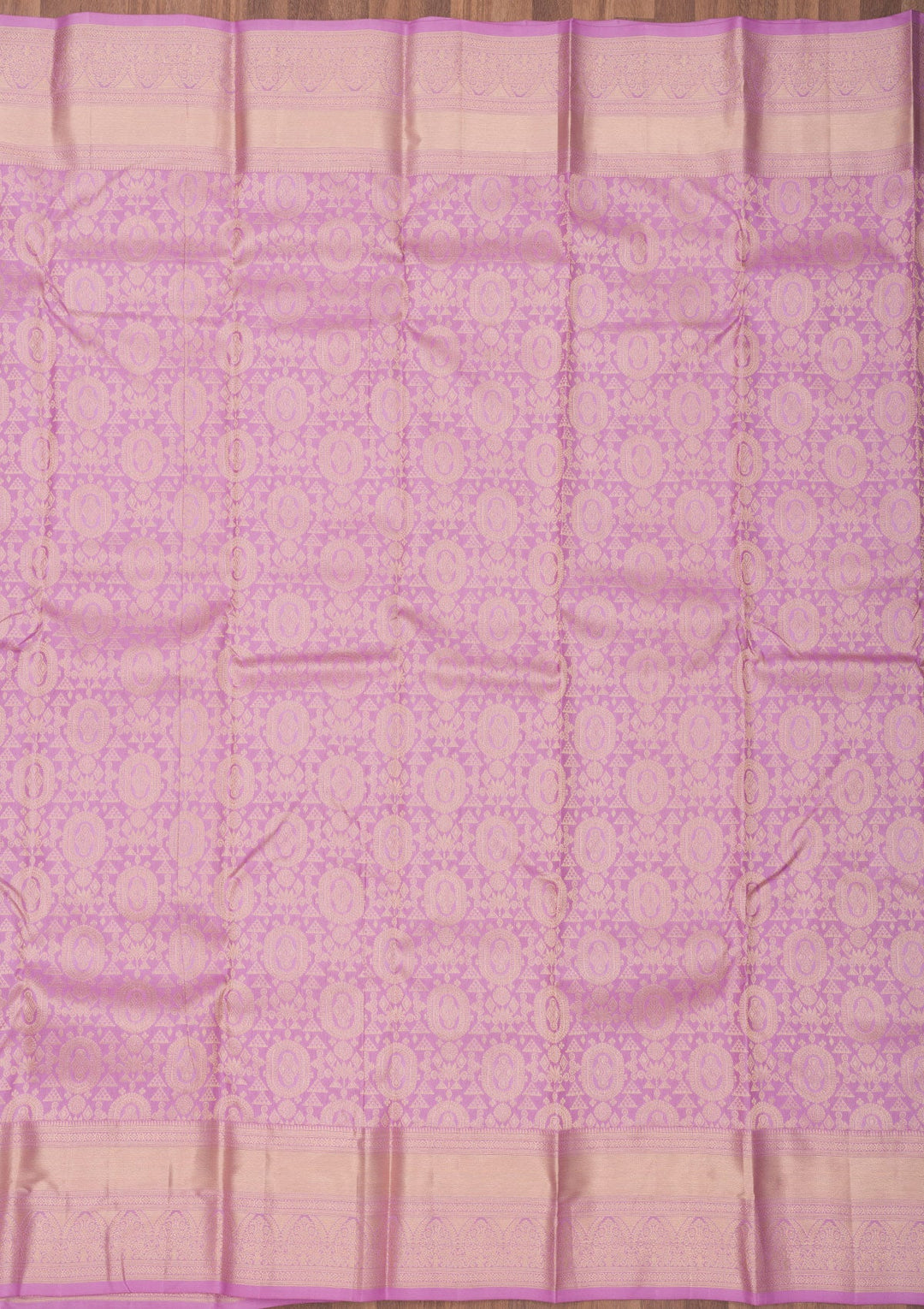 Lavender Zariwork Pure Silk Saree-Koskii