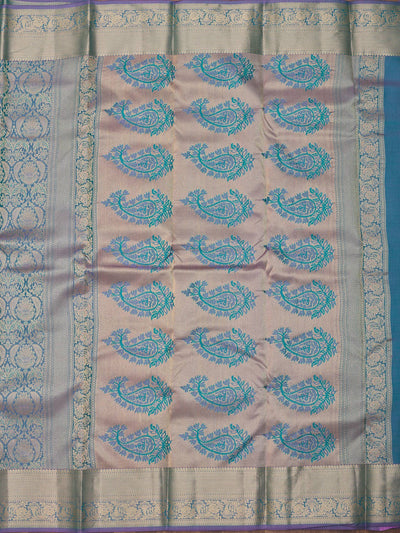 Lavender Zariwork Pure Silk Saree