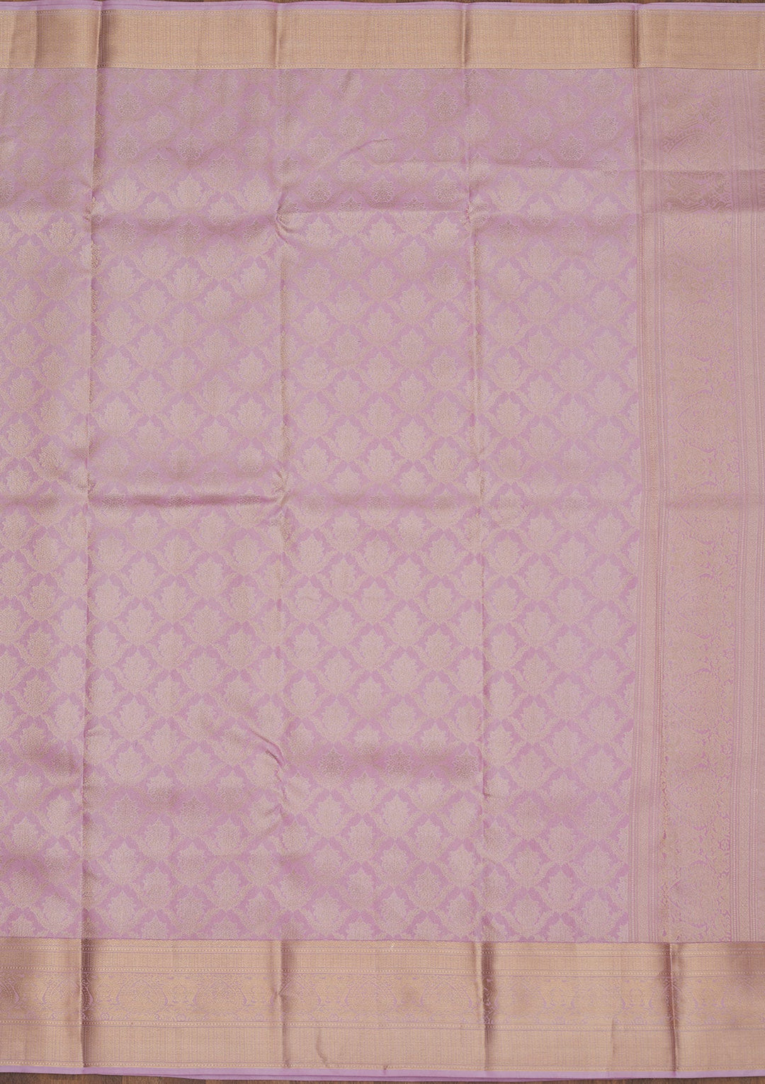 Lavender Zariwork Pure Silk Saree-Koskii