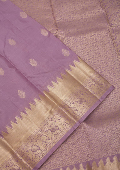 Lavender Zariwork Pure Silk Saree