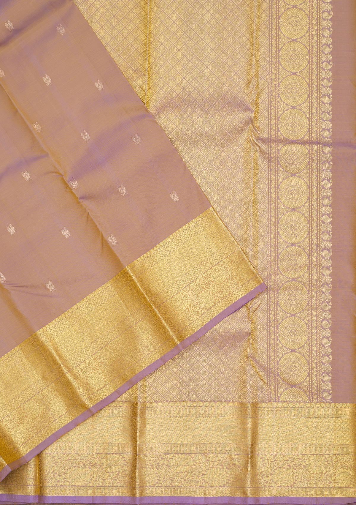 Lavender Zariwork Pure Silk Saree