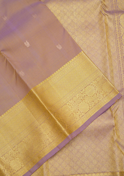 Lavender Zariwork Pure Silk Saree