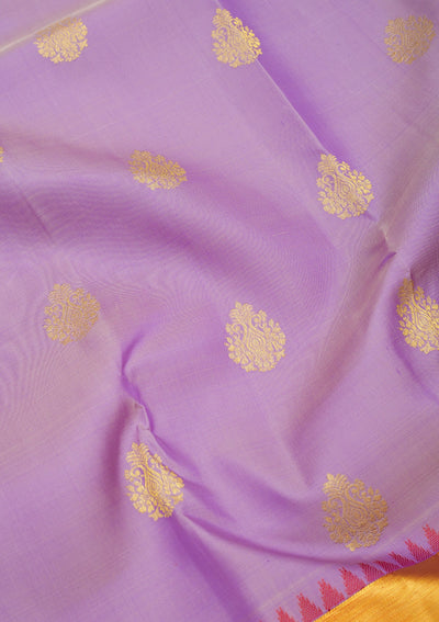 Lavender Zariwork Pure Silk Saree