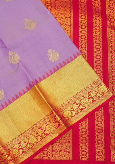 Lavender Zariwork Pure Silk Saree