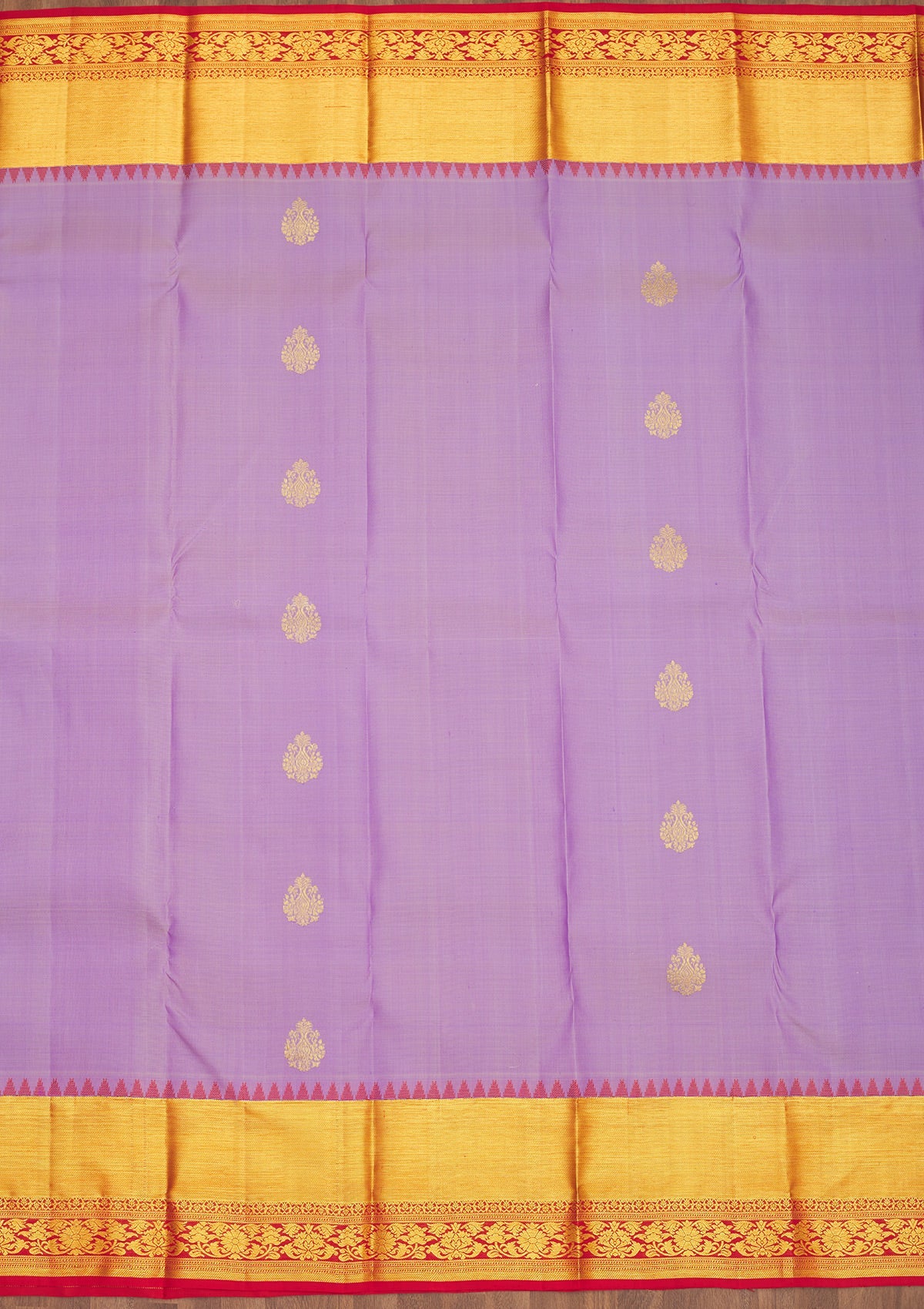 Lavender Zariwork Pure Silk Saree