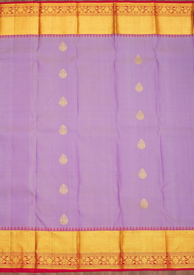Lavender Zariwork Pure Silk Saree