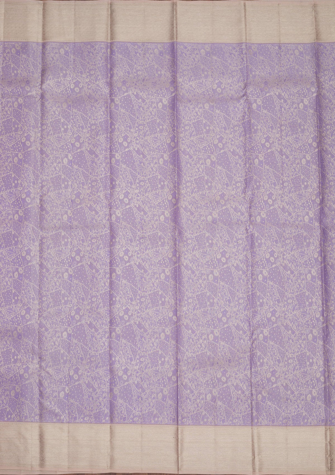 Lavender Zariwork Pure Silk Saree