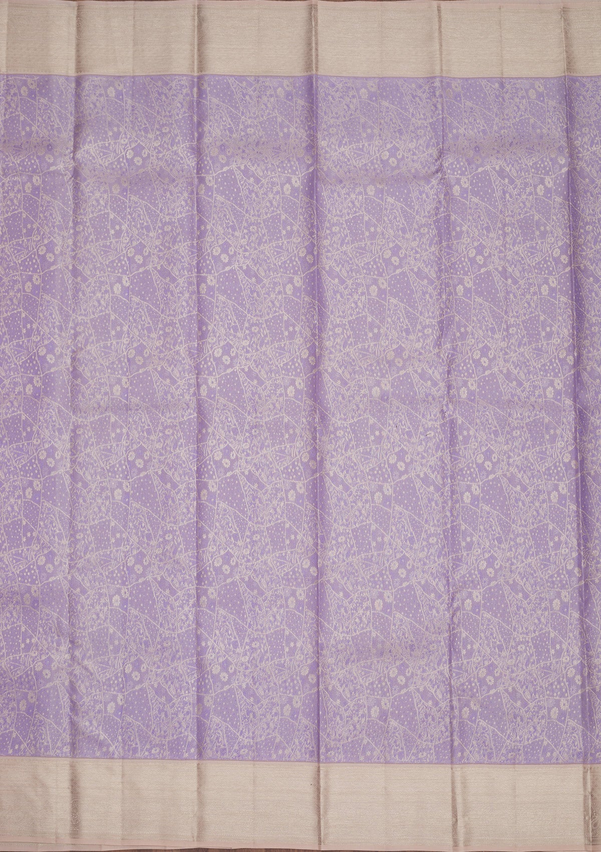 Lavender Zariwork Pure Silk Saree