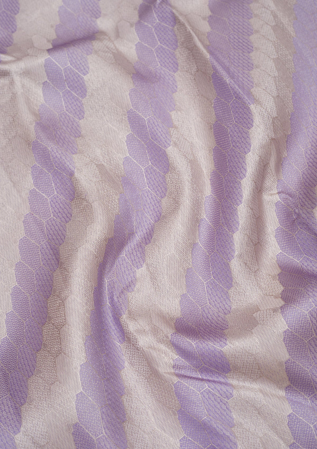 Lavender Zariwork Pure Silk Saree