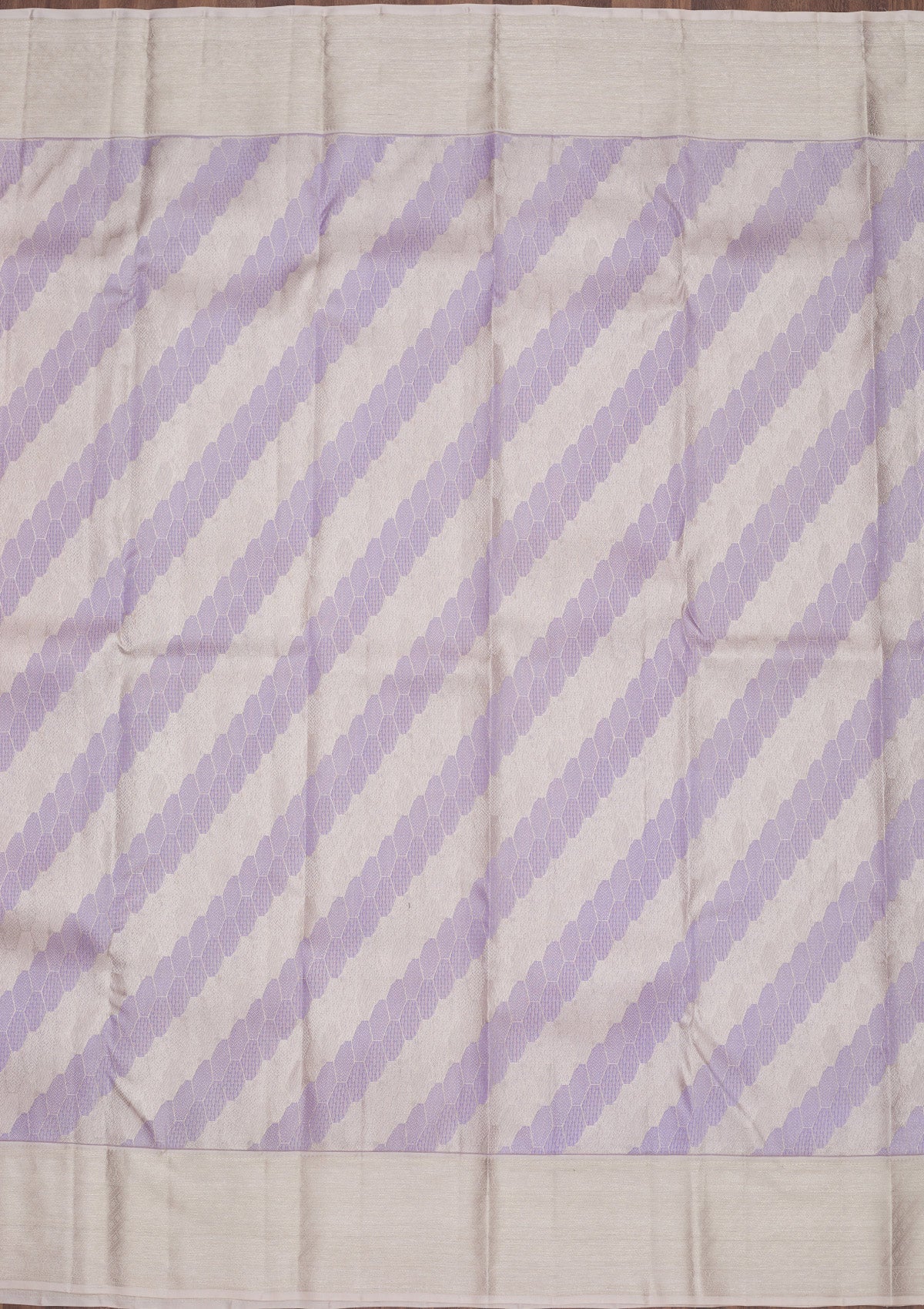 Lavender Zariwork Pure Silk Saree