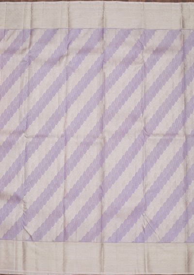 Lavender Zariwork Pure Silk Saree