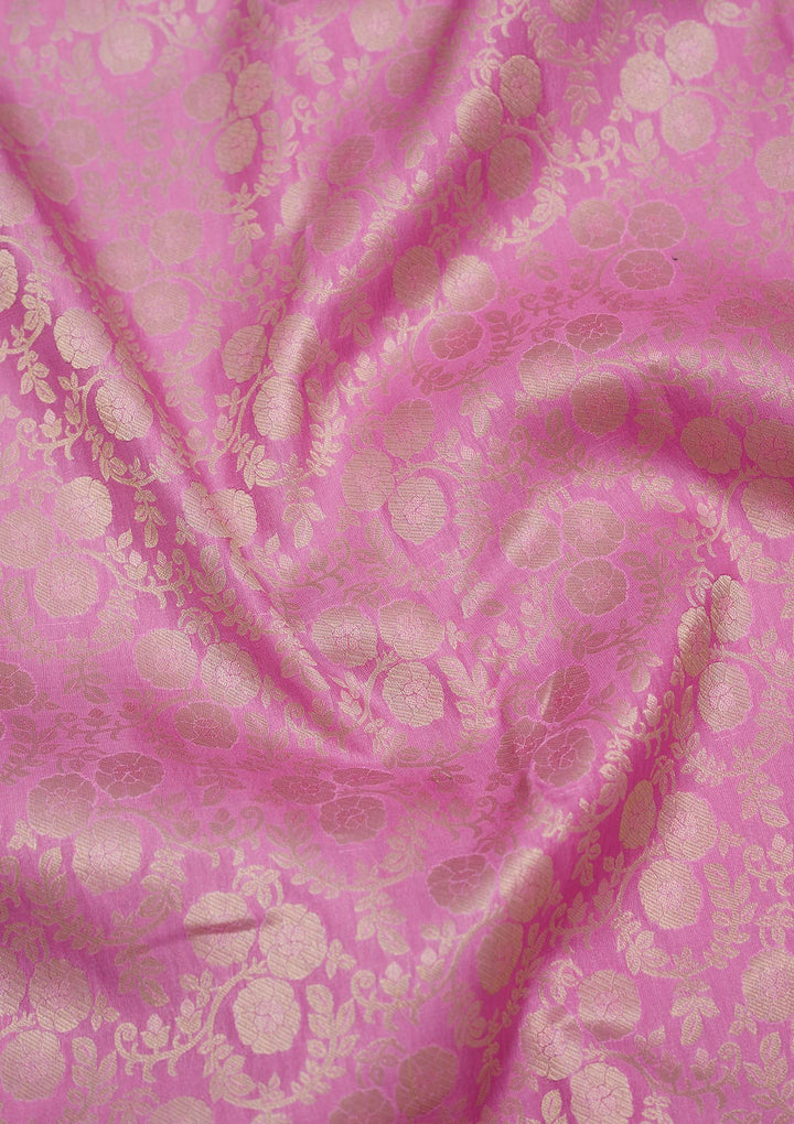 Lavender Zariwork Pure Silk Saree-Koskii