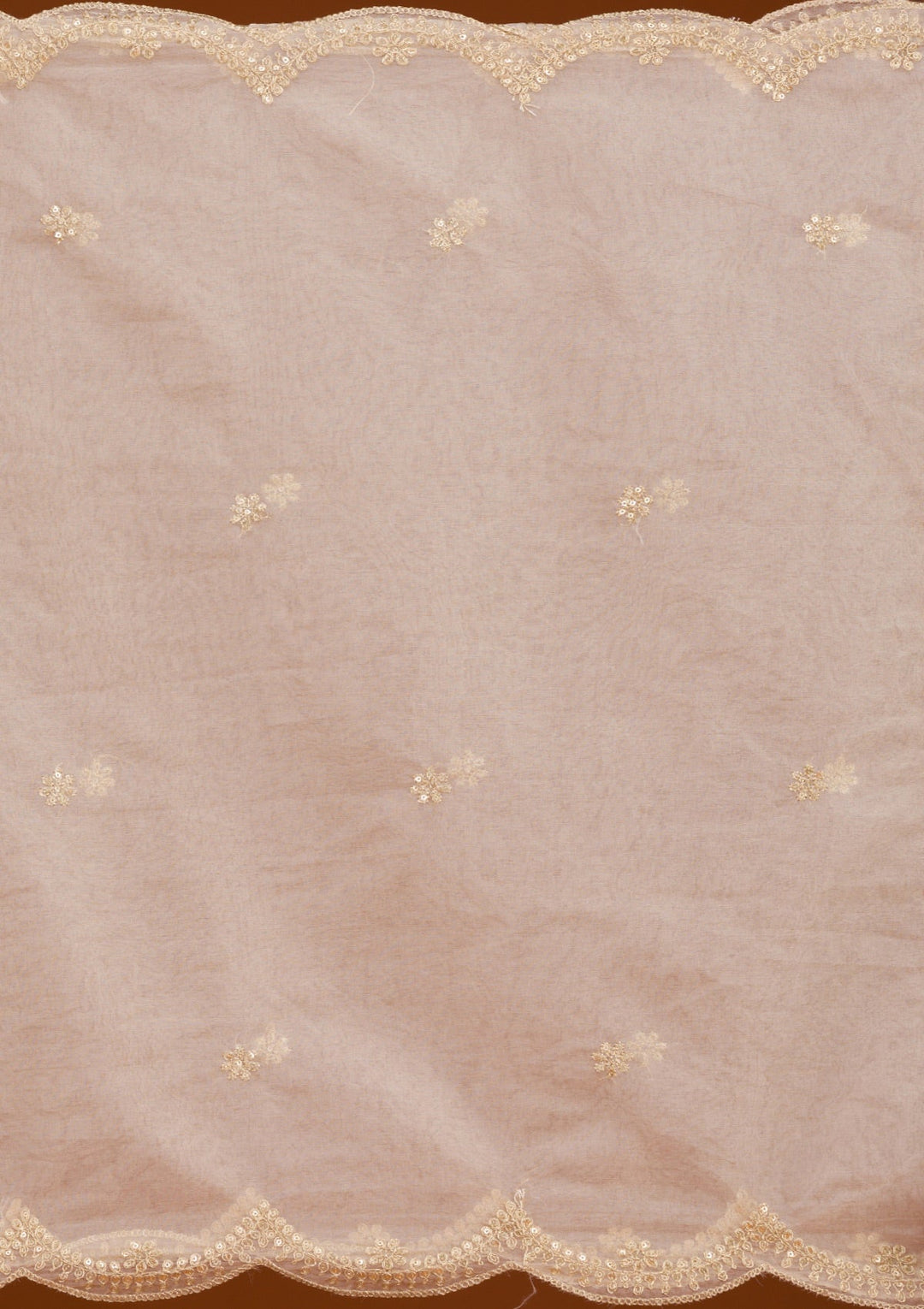 Lavender Zariwork Semi Crepe Readymade Salwar Suit