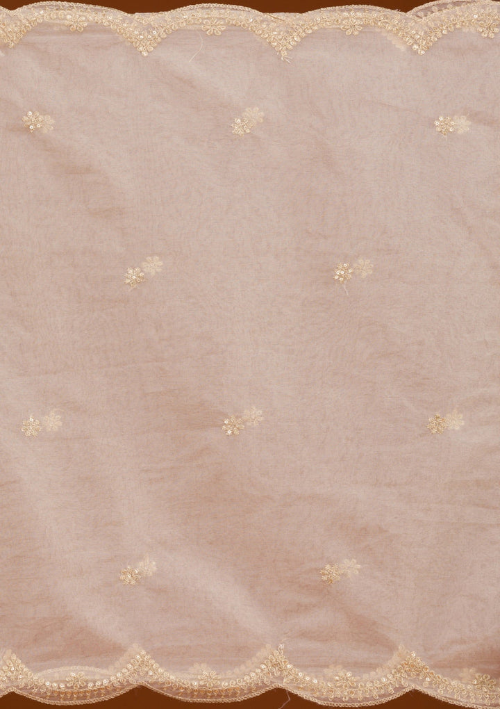 Lavender Zariwork Semi Crepe Readymade Salwar Suit