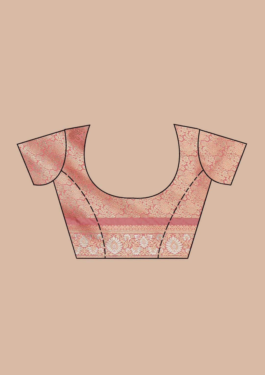 Lavender Zariwork Silk Saree-Koskii