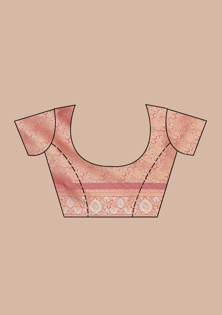 Lavender Zariwork Silk Saree-Koskii