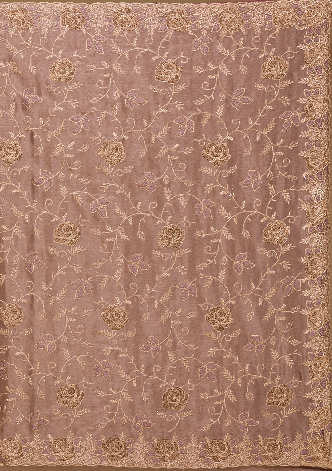 Lavender Zariwork Tissue Saree