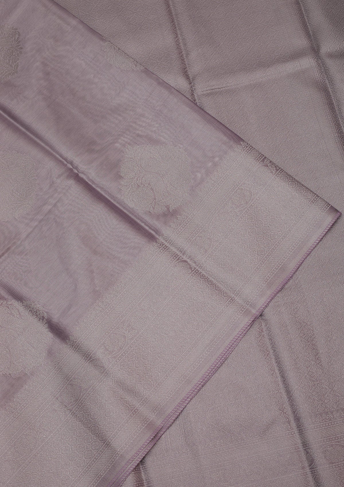 Lavender Zariwork Tissue Saree-Koskii