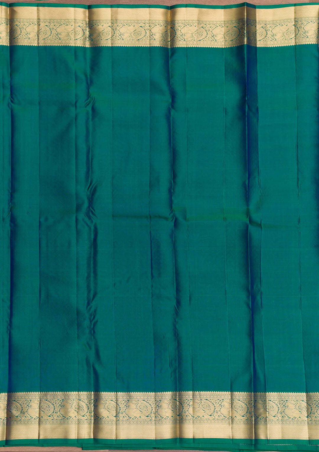 Leaf Green Zariwork Pure Silk Saree-Koskii