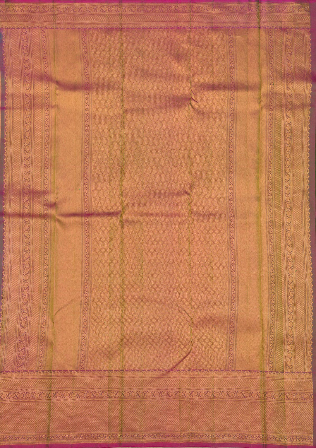 Leaf Green Zariwork Pure Silk Saree-Koskii