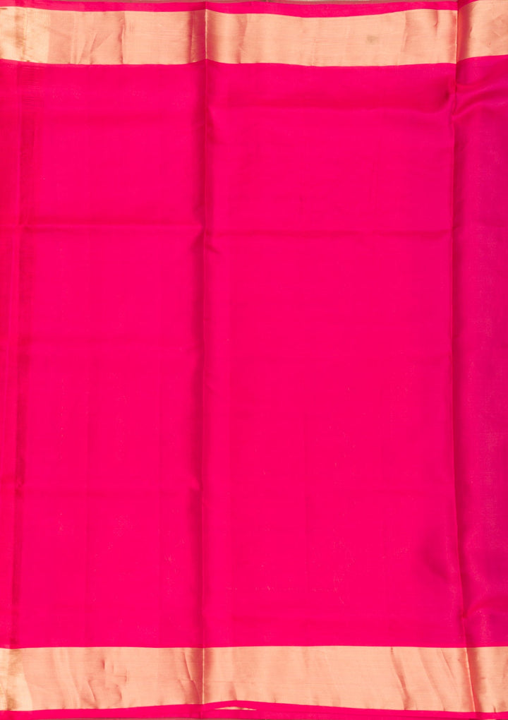 Leaf Green Zariwork Pure Silk Saree-Koskii