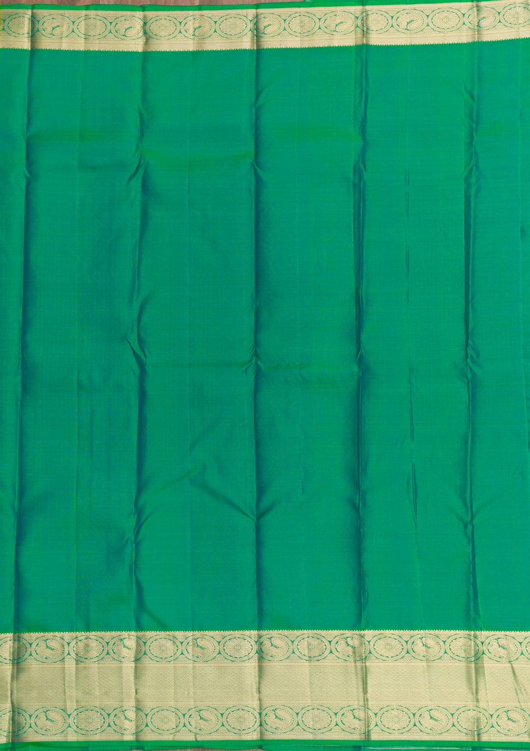 Leaf Green Zariwork Pure Silk Saree-Koskii