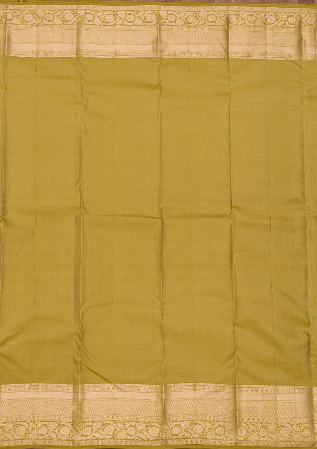 Leaf Green Zariwork Pure Silk Saree-Koskii
