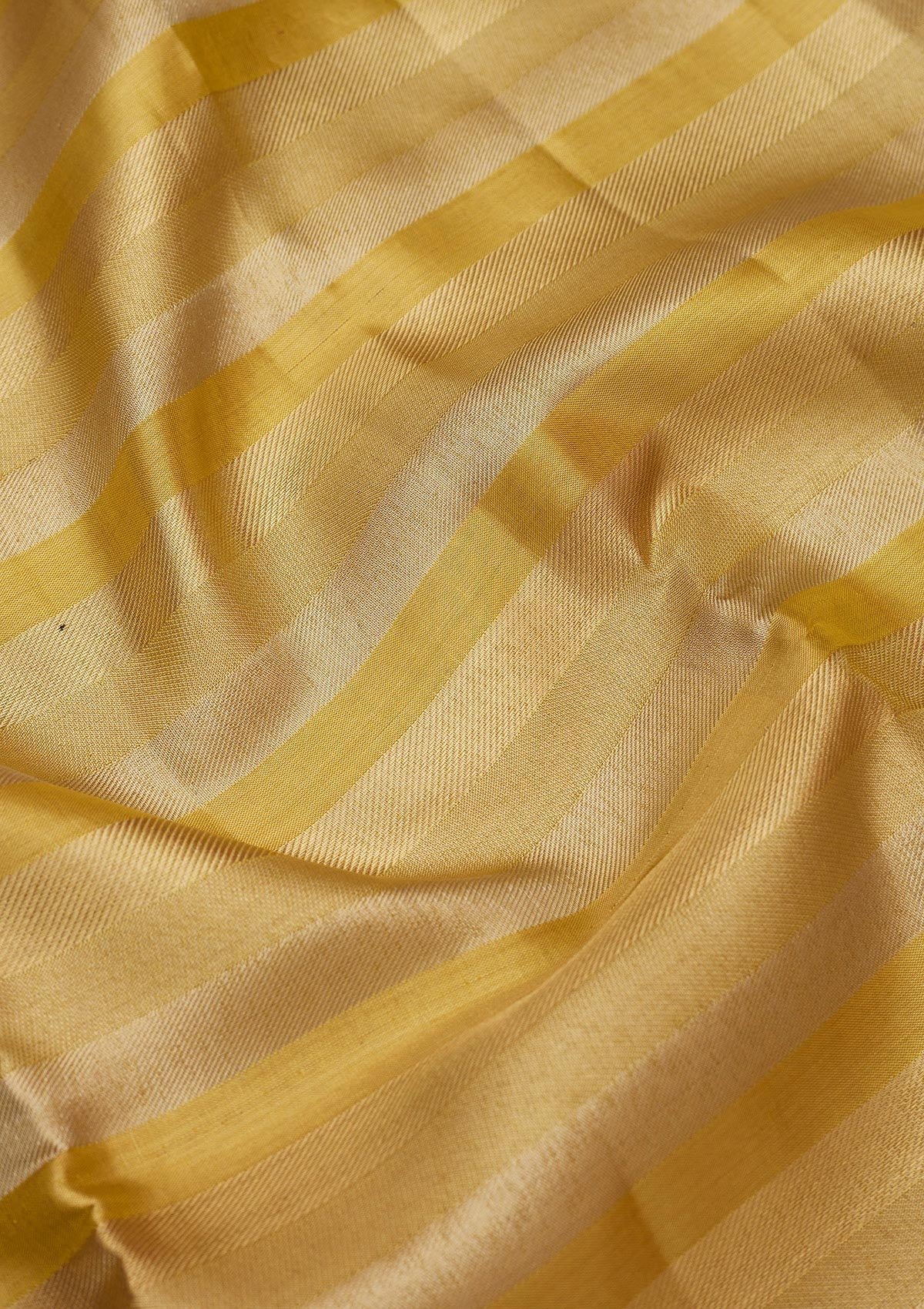 Lemon Yellow Zariwork Pure Silk Saree-Koskii