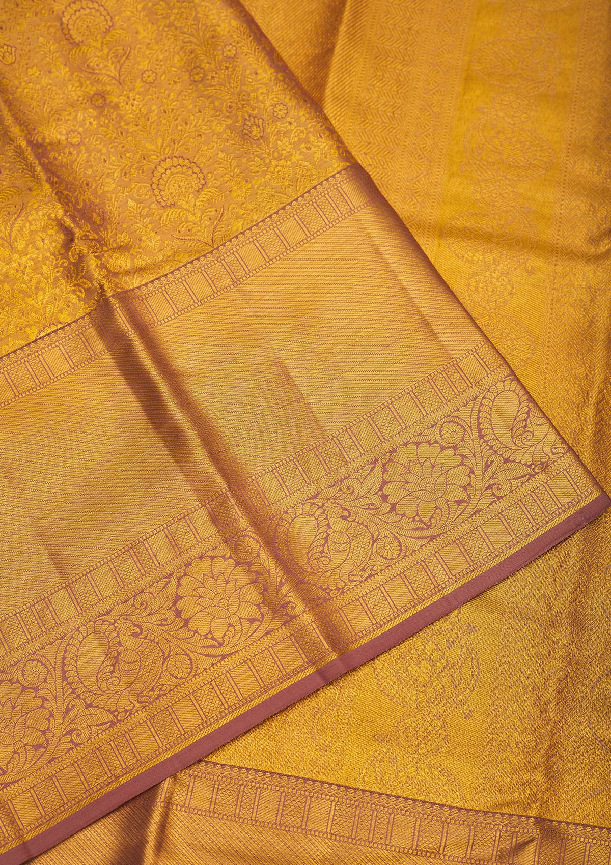 Light Brown Zariwork Pure Silk Saree-Koskii