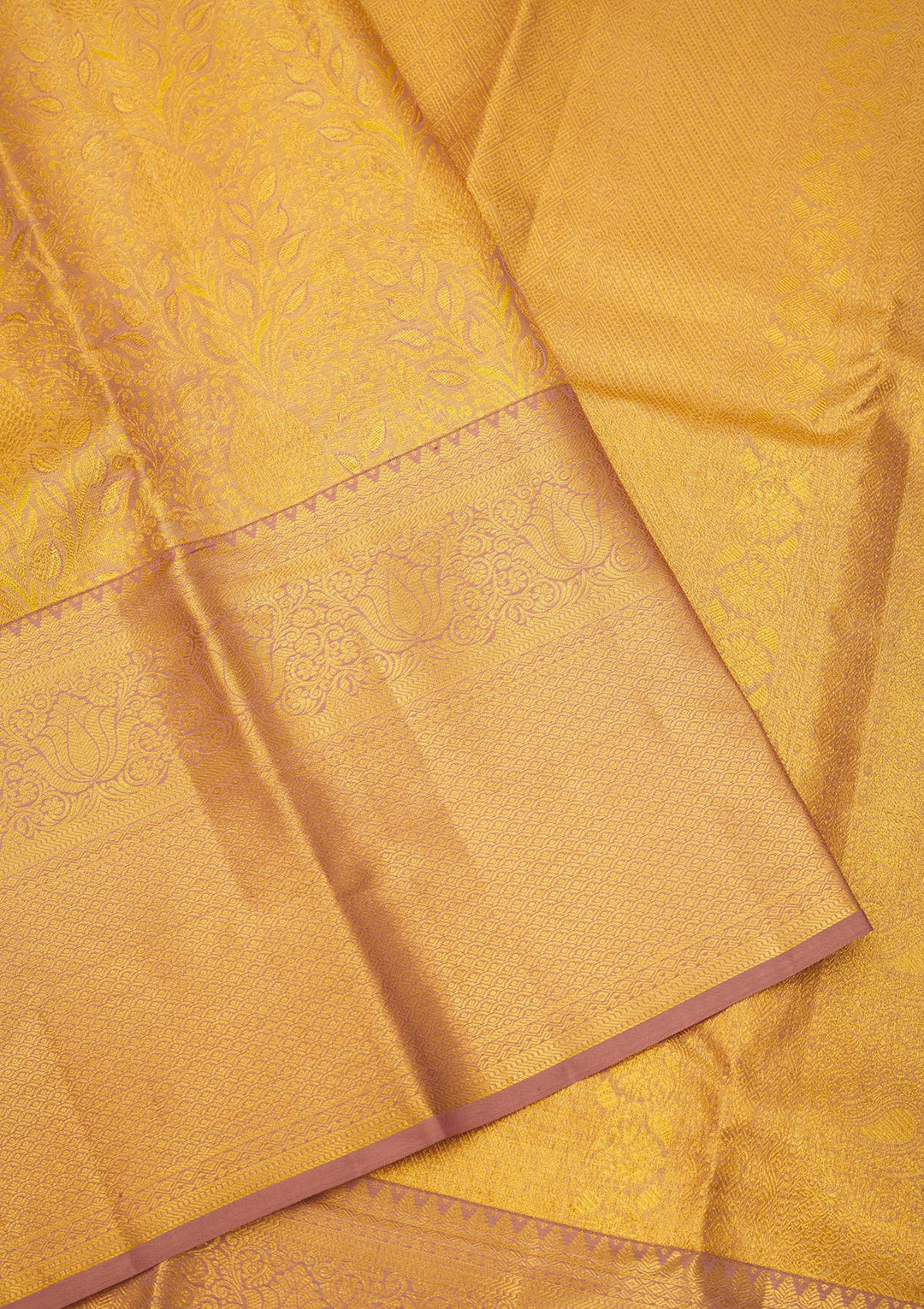 Light Brown Zariwork Pure Silk Saree-Koskii