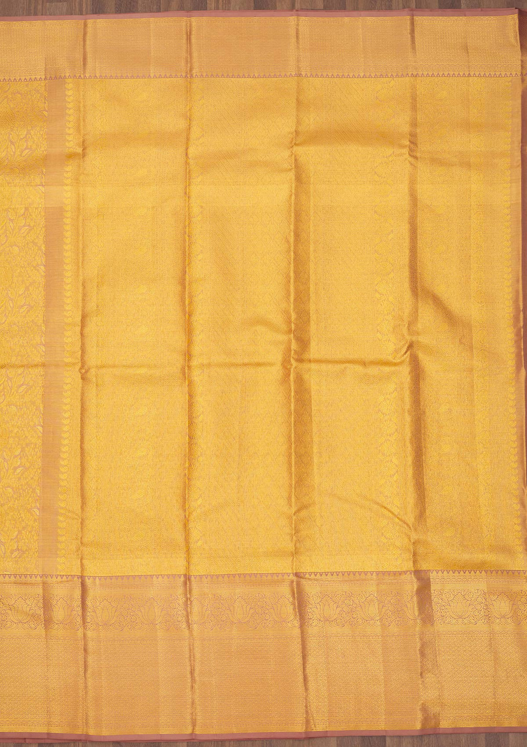 Light Brown Zariwork Pure Silk Saree-Koskii