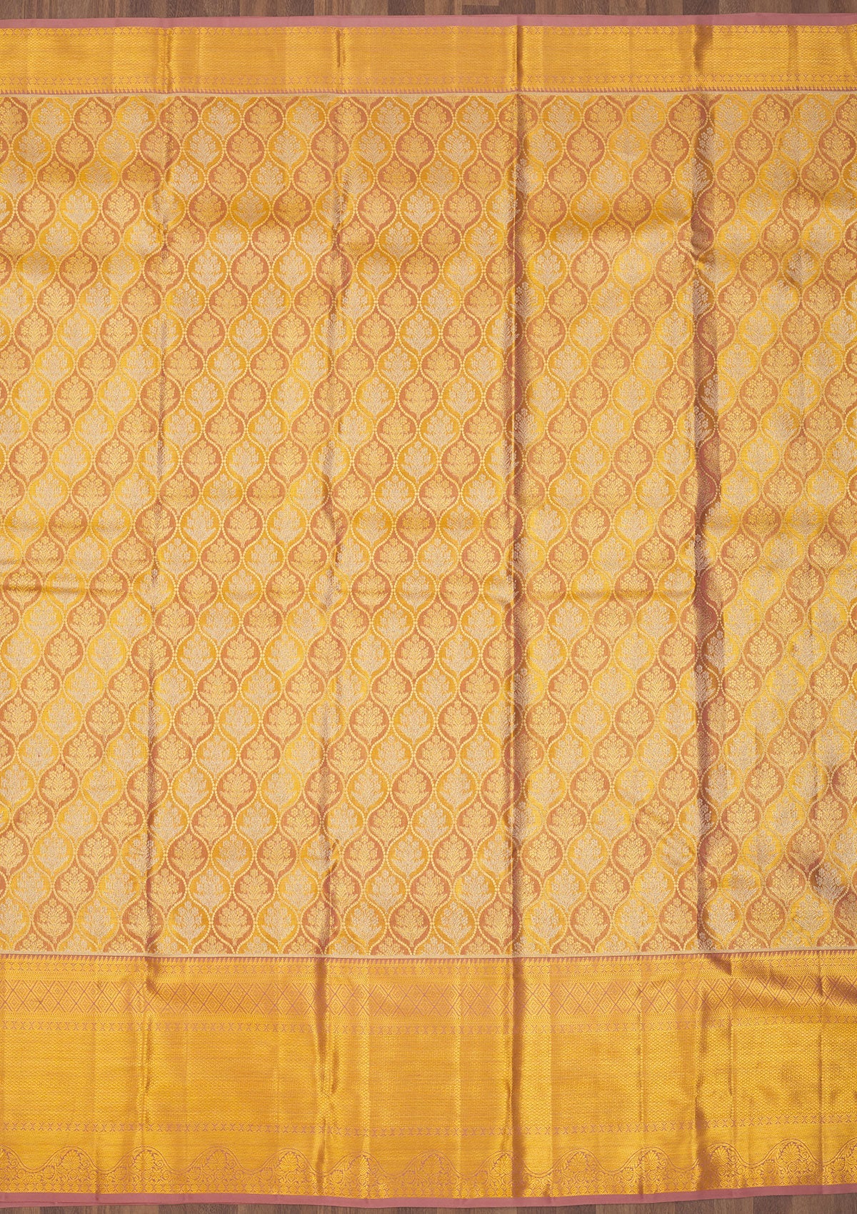 Light Brown Zariwork Pure Silk Saree-Koskii