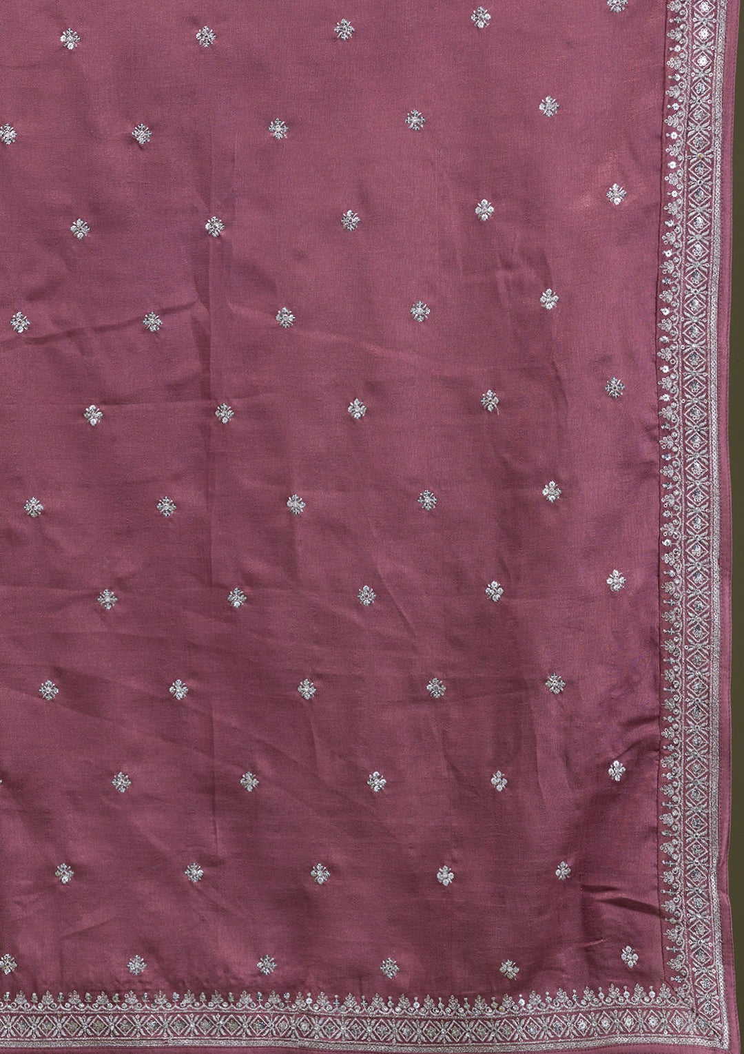 Light Brown Zariwork Georgette Readymade Salwar Suit-Koskii