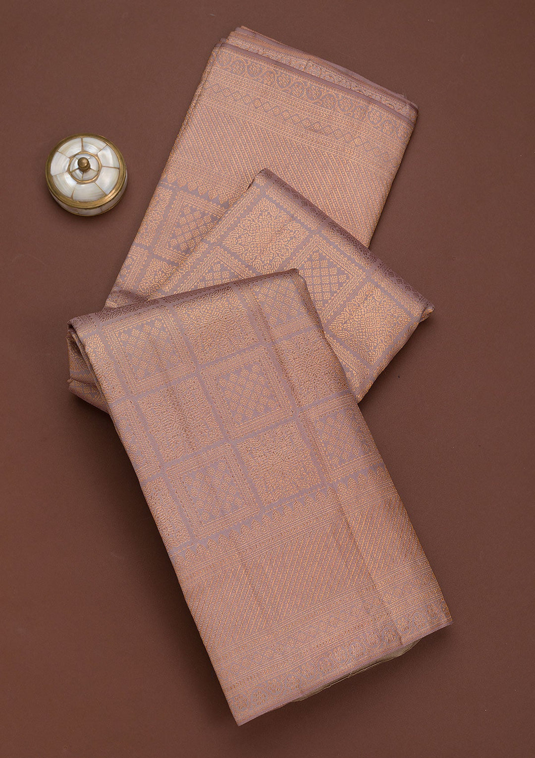 Grey Zariwork Pure Silk Saree-Koskii