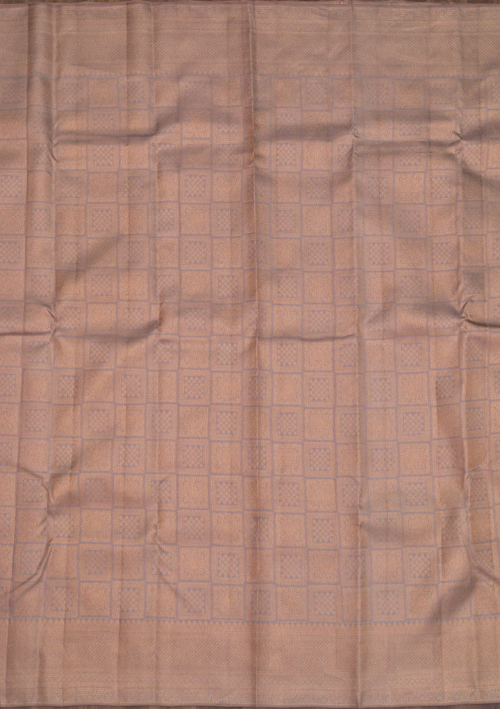 Grey Zariwork Pure Silk Saree-Koskii