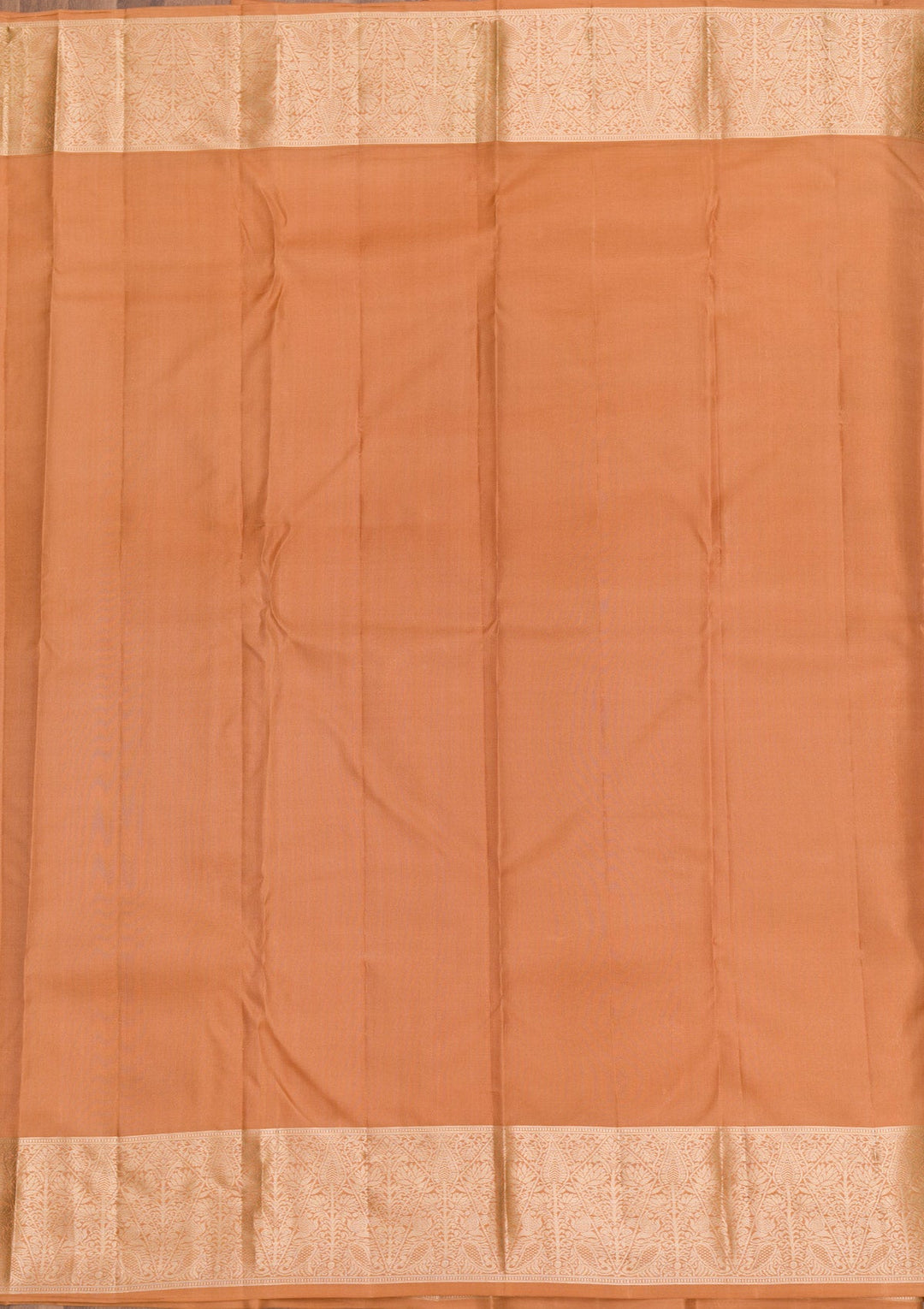 Light Brown Zariwork Pure Silk Saree-Koskii