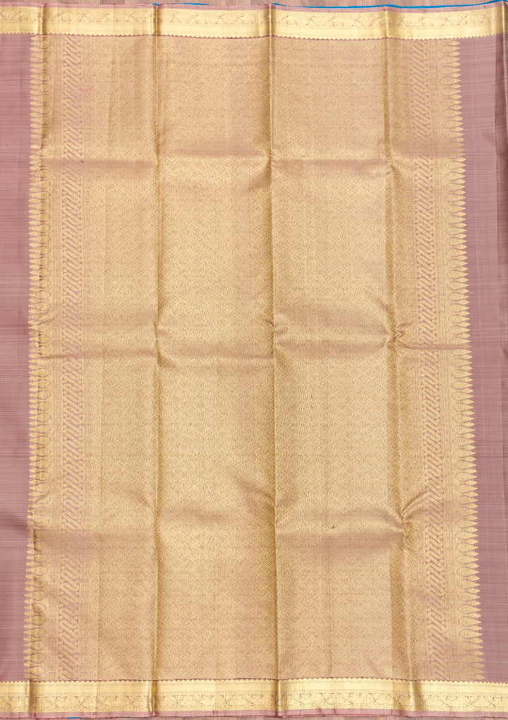 Light Brown Zariwork Pure Silk Saree-Koskii