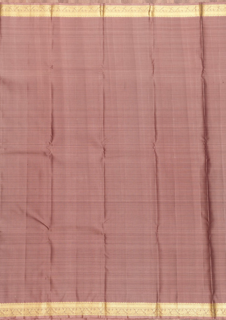 Light Brown Zariwork Pure Silk Saree-Koskii