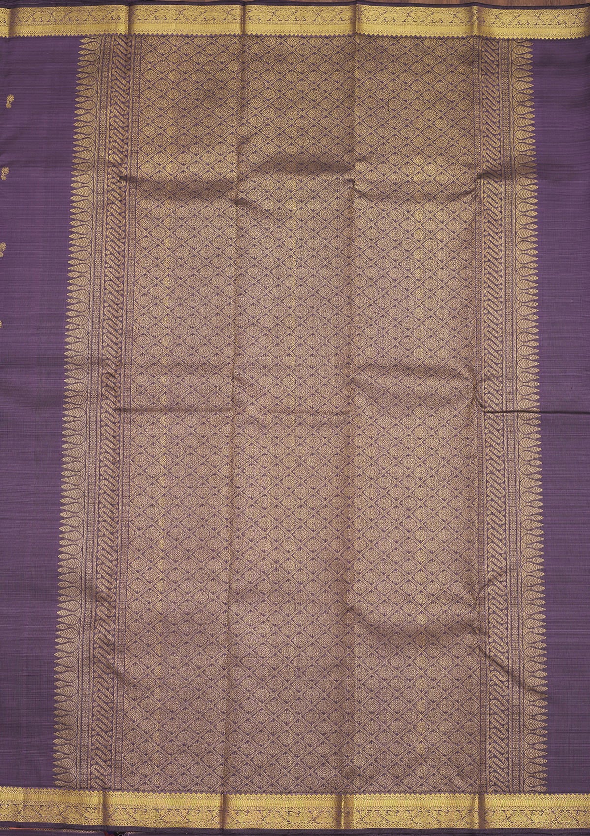 Light Brown Zariwork Pure Silk Saree