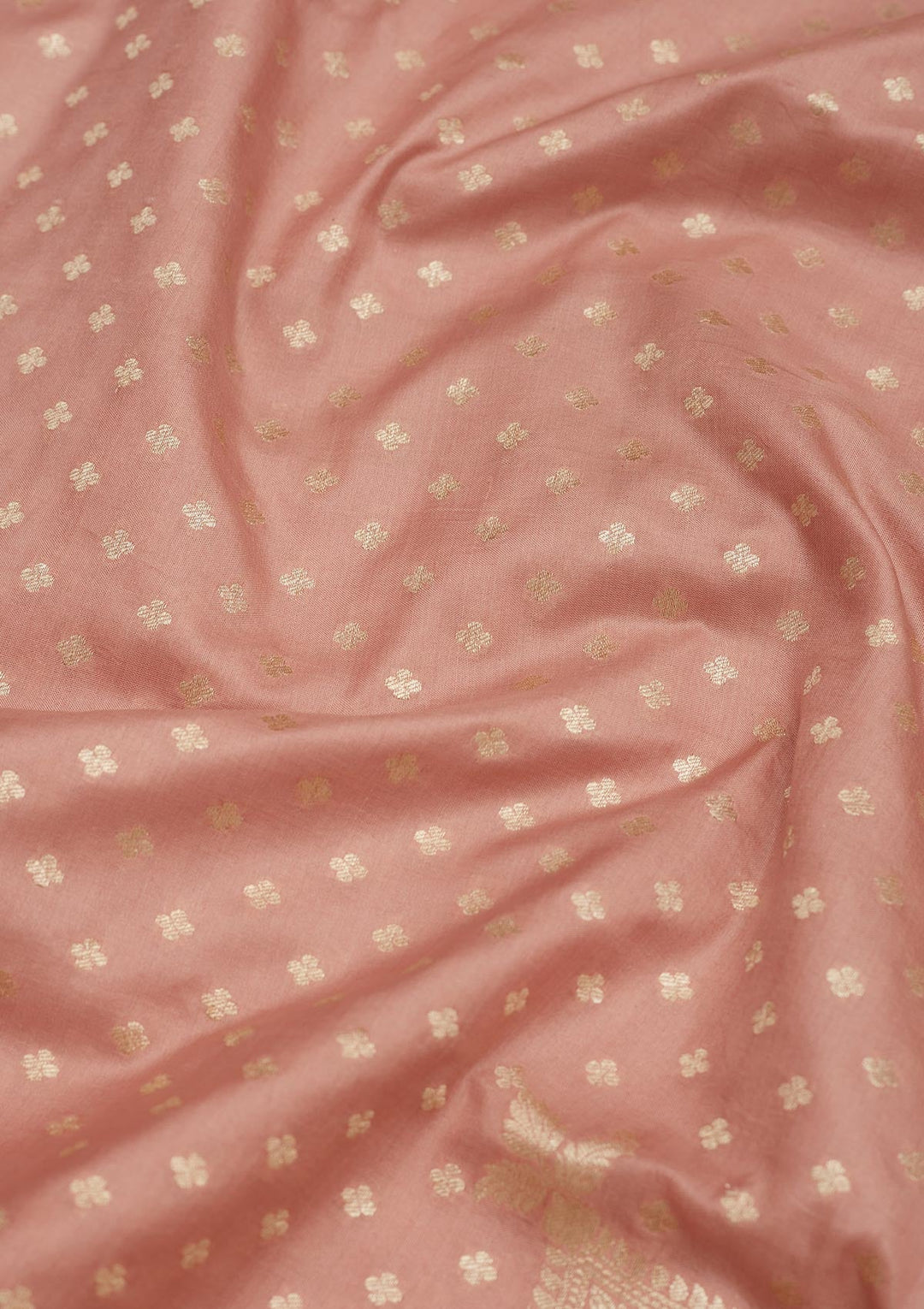 Light Brown Zariwork Pure Silk Saree-Koskii