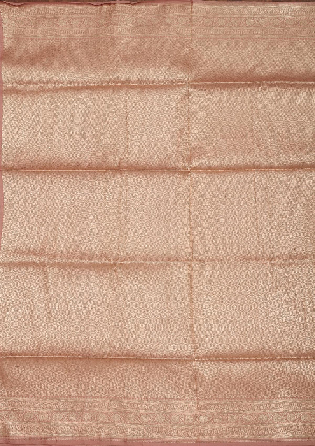 Light Brown Zariwork Pure Silk Saree-Koskii