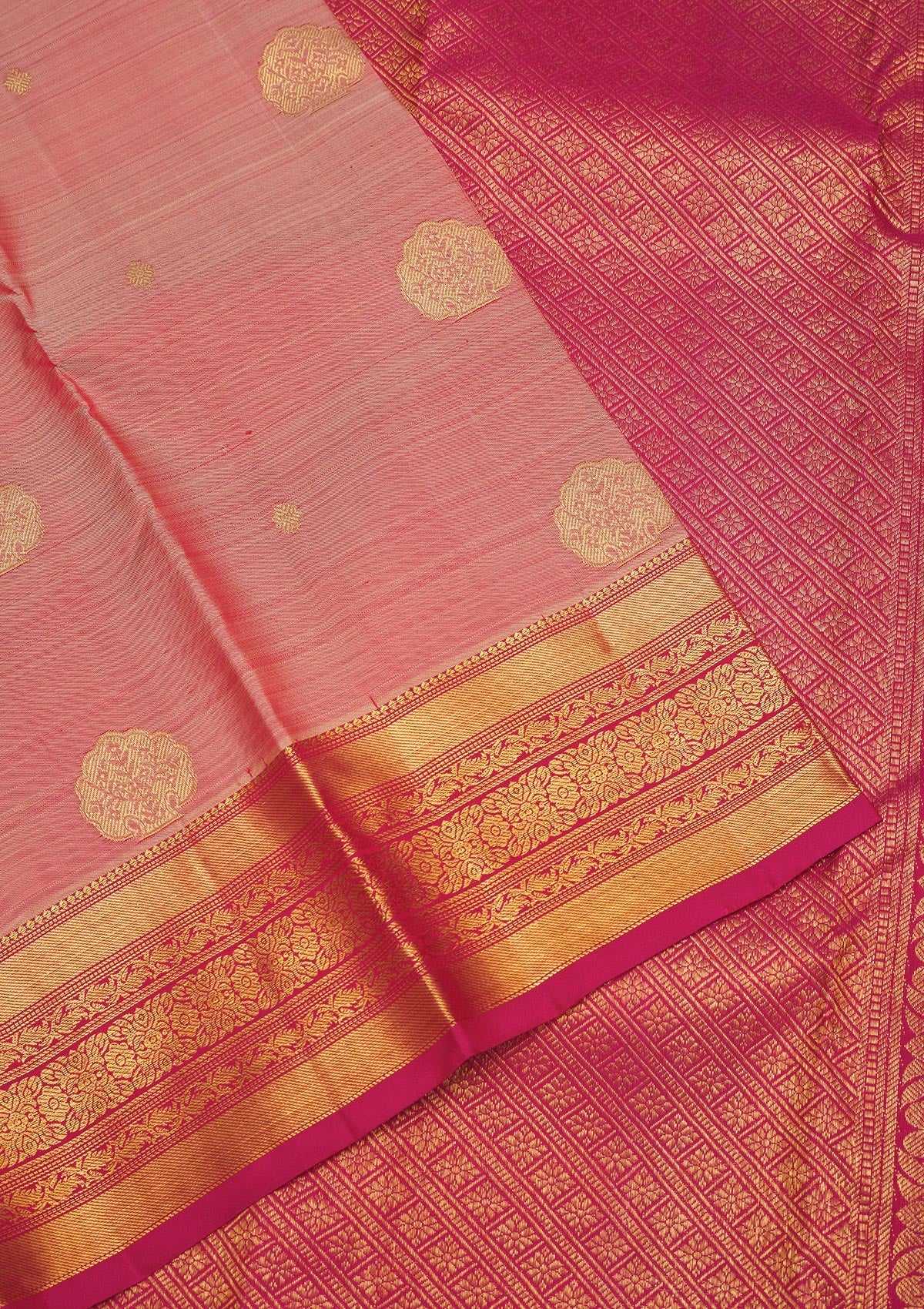 Light Brown Zariwork Pure Silk Saree-Koskii